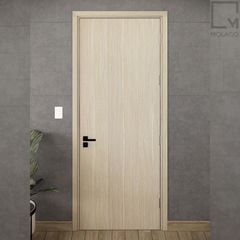 Cửa gỗ công nghiệp Melamine vân gỗ, chống trầy, bền màu