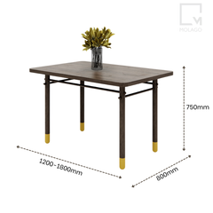 Bàn ăn gỗ nguyên bộ 4-6 ghế, phong cách hiện đại