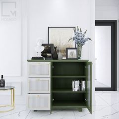 Tủ gỗ trang trí phòng khách hiện đại, kiểu dáng tinh tế