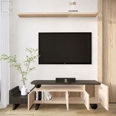 Kệ gỗ treo tường phù hợp trang trí phòng ngủ, phòng làm việc