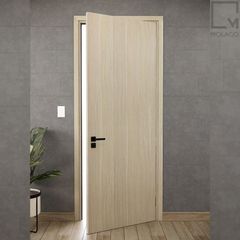 Cửa gỗ công nghiệp vân sồi, kiểu dáng hiện đại, sang trọng