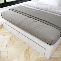giường ngủ gỗ đa năng hiện đại có 2 ngăn kéo 1