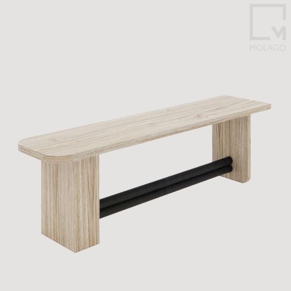 Ghế băng bàn ăn phong cách Wabi Sabi C002 Rattan | Molago