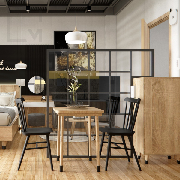 Bộ bàn ghế ăn gỗ 1m2 đến 1m8 Silvan | Molago