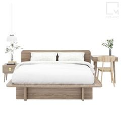 Giường ngủ đôi gỗ cao cấp chắc chắn, bền đẹp