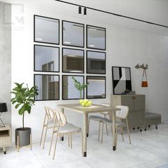 Trọn bộ bàn ăn gỗ tự nhiên 4-6 người, bền đẹp, chắc chắn