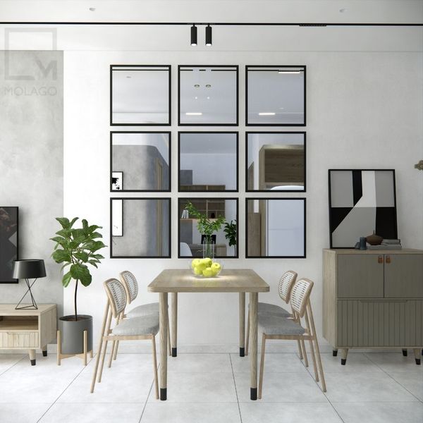 Trọn bộ hệ phòng bếp và bộ bàn ăn CB024 Silvan | Molago