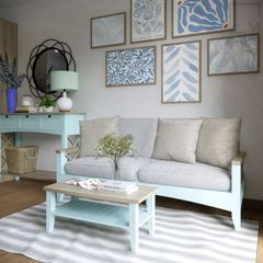 Bộ sofa gỗ kết hợp lót nệm, phù hợp mọi phong cách