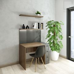 Trọn bộ bàn làm việc gỗ phong cách, kệ tủ, ghế tựa
