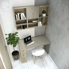 Bộ bàn làm việc gỗ, kệ tủ, giá sách cho phòng làm việc