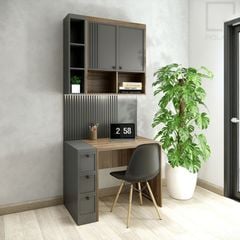 Trọn bộ bàn làm việc gỗ phong cách hiện đại