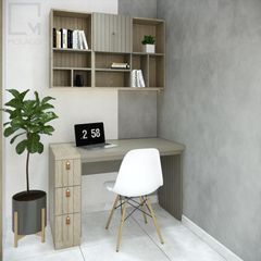Bàn làm việc gỗ rộng rãi, phù hợp văn phòng, tại nhà