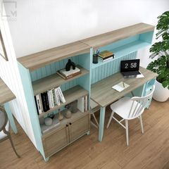Bàn làm việc gỗ có ngăn kéo, bàn học gỗ gọn gàng, tinh tế