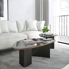 Bộ bàn trà gỗ tự nhiên, thiết kế sang trọng