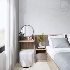 Trọn bộ bàn trang điểm gỗ, thiết kế tối giản, sang trọng, hiện đại