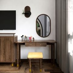 Bàn gỗ 2 trong 1, vừa làm bàn trang điểm vừa làm việc