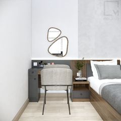 Trọn bộ giường ngủ gỗ tủ quần áo tủ tivi phù hợp chung cư