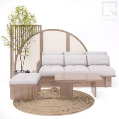 bộ sofa phòng khách 4 món 1