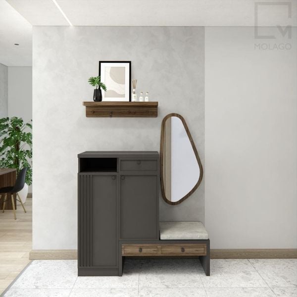 Bộ tủ giày gỗ 4 món CB001 Miniwa | Molago