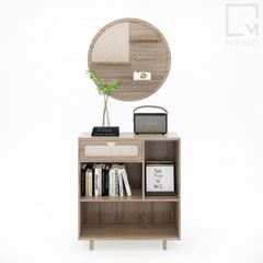 Tủ kệ gỗ phòng khách hiện đại, phong cách thanh lịch