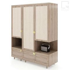 Bộ tủ kệ quần áo thiết kế hiện đại, tiện nghi, sang trọng