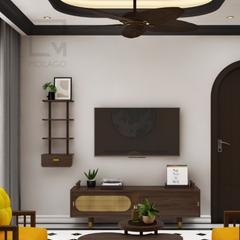 Tủ tivi gỗ công nghiệp bền đẹp, phong cách tối giản