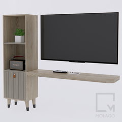Tủ kệ gỗ trang trí phong cách Bắc Âu, đơn giản mà đẹp