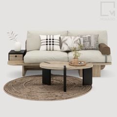 Bộ sofa gỗ tự nhiên, thiết kế sang trọng, bền đẹp