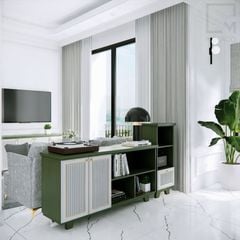 Tủ tivi gỗ thiết kế đơn giản, dễ dàng phối nội thất