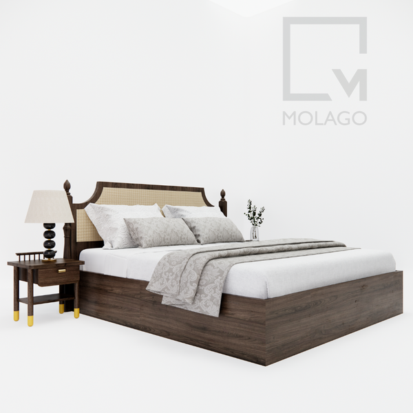 Trọn bộ 10 món hệ phòng ngủ giường đơn 1m2-1m4 CB021 Heaven's Gate | Molago