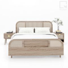 Giường ngủ gỗ thiết kế chắc chắn, dễ lắp ráp và sử dụng