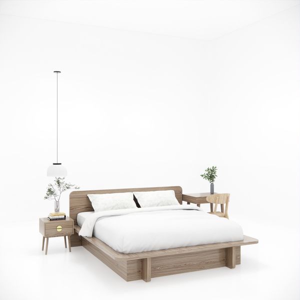 Trọn bộ hệ phòng ngủ đơn Mẫu 1, 9 món CB035 Sakura | Molago