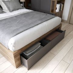 Bộ phòng ngủ gỗ gồm giường tủ quần áo tủ tivi gương
