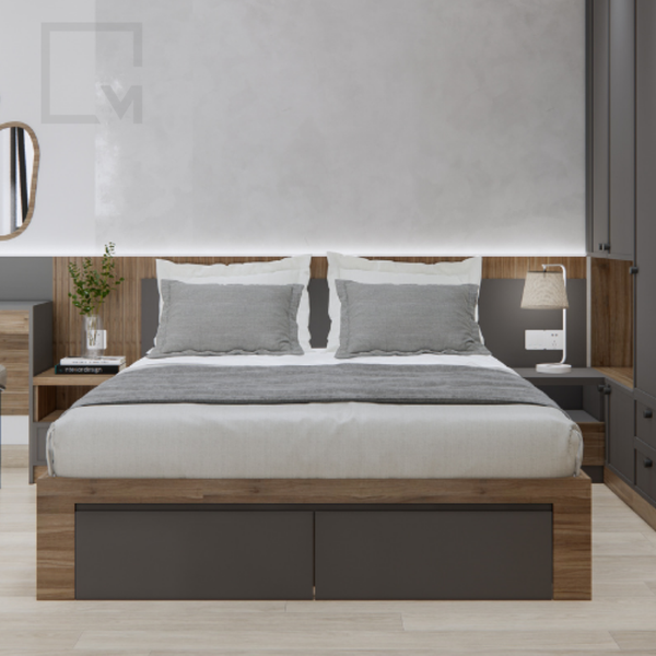 Giường ngủ đơn đôi 1m2 đến 1m8 Miniwa | Molago