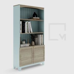 Combo bàn học gỗ tự nhiên, kệ tủ, ghế tựa sang trọng