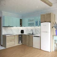 Tủ bếp phong cách Nhật Bản tối giản