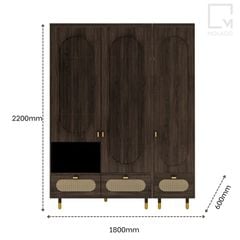 Bộ nội thất phòng ngủ gỗ giường tủ quần áo tủ tivi