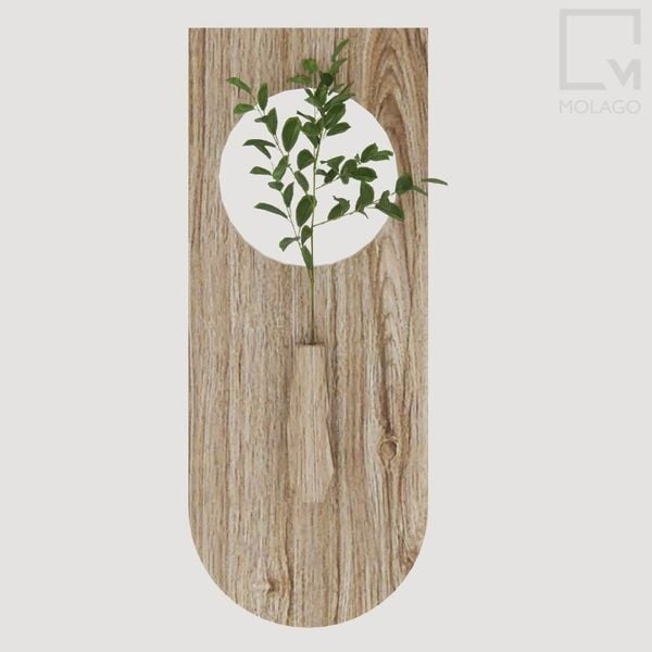 Vách gỗ trang trí, decor cây cảnh D004 Rattan | Molago