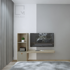 Tủ tivi gỗ trang trí phòng khách, thiết kế tinh tế