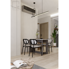 Bộ bàn ăn gỗ có ghế, kiểu dáng đẹp