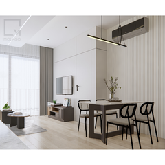 Bộ bàn ăn gỗ có ghế, kiểu dáng đẹp, phù hợp mọi không gian