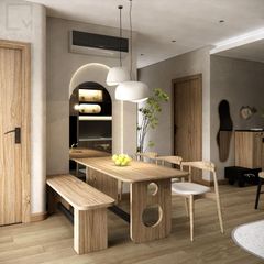 Trọn bộ hệ bếp tủ kệ gỗ nhỏ gọn