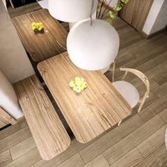 Bàn ăn gỗ hiện đại, phù hợp mọi không gian sống