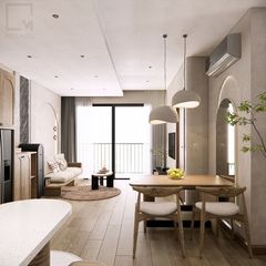 Bàn ăn gỗ nhiều kích thước sang trọng tối giản