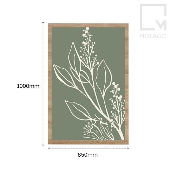 Tranh trang trí, tranh khung gỗ treo tường D008 Sakura | Molago