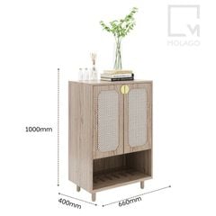 Tủ giày gỗ nhỏ gọn, phù hợp nhà phố và chung cư