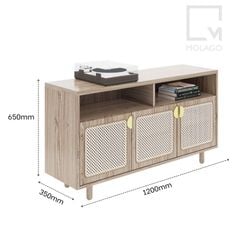 Tủ tivi gỗ đẹp, kết hợp kệ trang trí tiện dụng