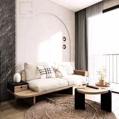 Sofa gỗ đơn giản, phù hợp nhà phố, biệt thự, chung cư