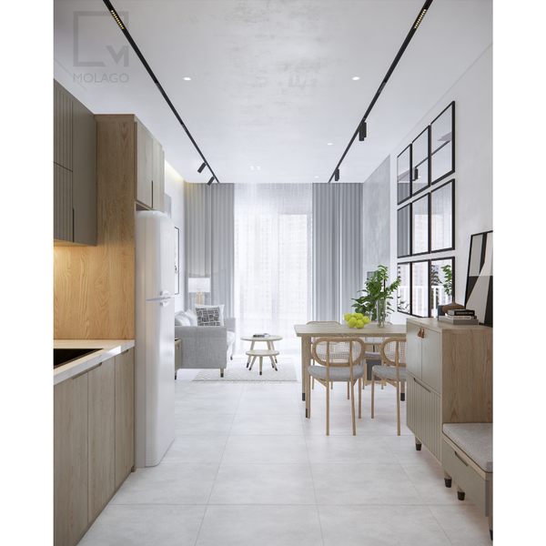 Trọn bộ hệ phòng bếp và bộ bàn ăn CB024 Silvan | Molago