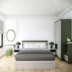Trọn bộ giường ngủ gỗ tủ quần áo tủ tivi tối ưu không gian